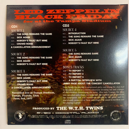 LED ZEPPELIN / BLACK FRIDAY TAMPA STADIUM 1977 airship version (2CD)