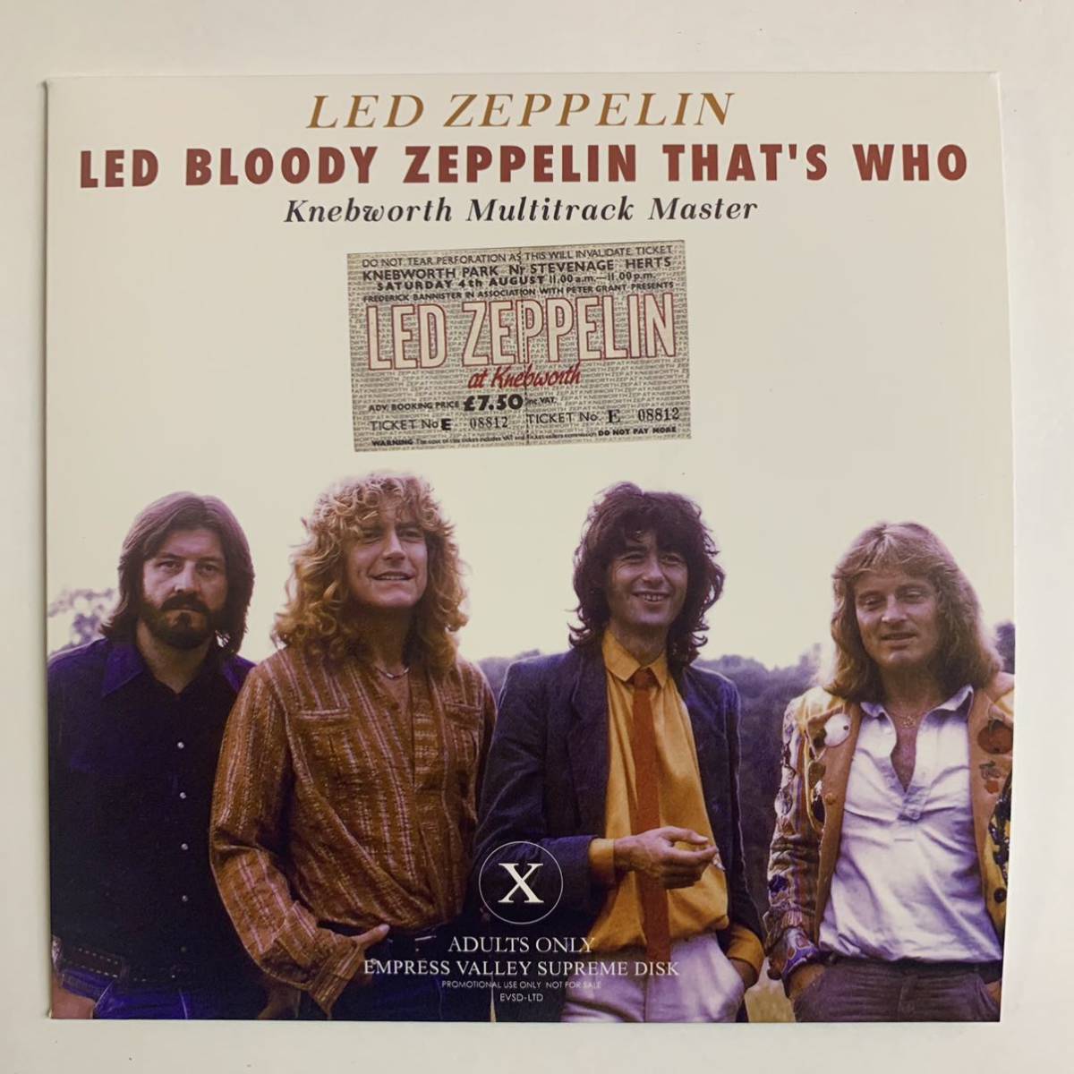 洋楽 LED ZEPPELIN PAST, PRESENT AND FUTURE Led Zeppelin Past, Present And Future LP Unreleased Promo Rarest