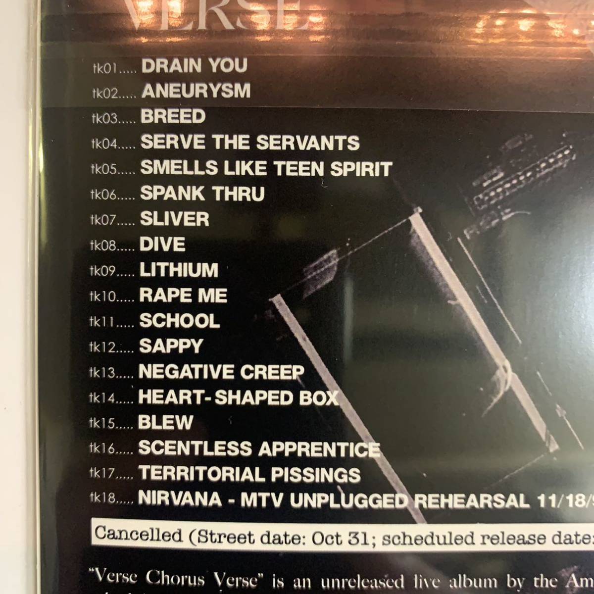 NIRVANA / VERSE CHORUS VERSE (1CD) Empress Valley