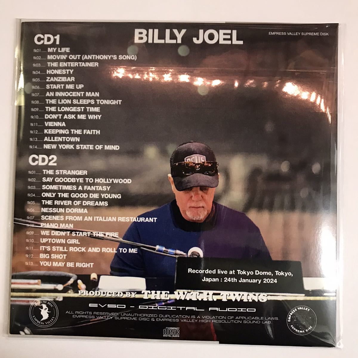BILLY JOEL / 24TH JANUARY YOKYO DOME JAPAN 2024 (2CD)