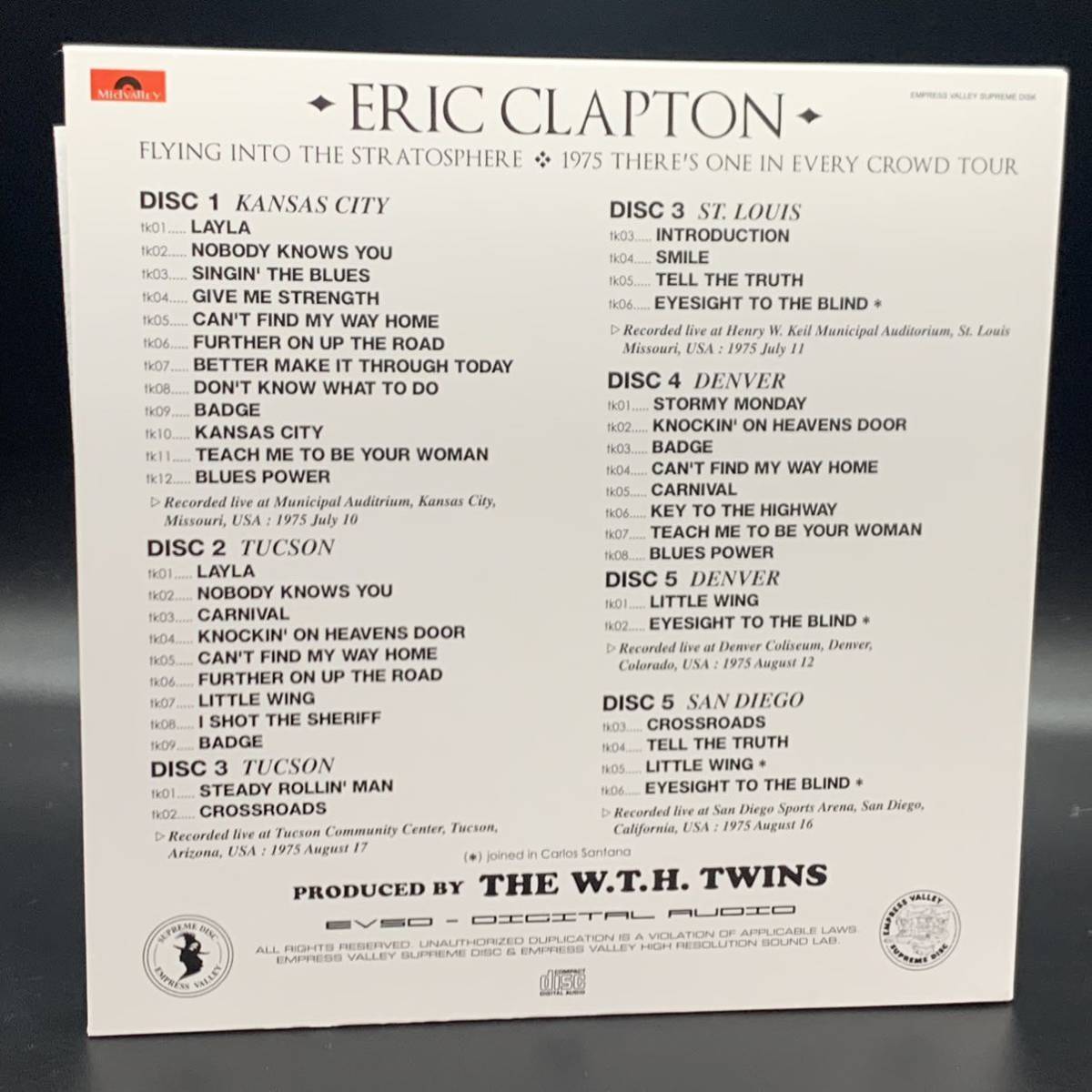 ERIC CLAPTON / FLYING INTO THE STRATOSPHERE Limited Edition (4CD＋5CD+2 bonus photos+photo book)