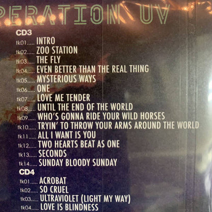 U2 / SPHERE OPERATION IEM Soundboard with Poster (4CD)