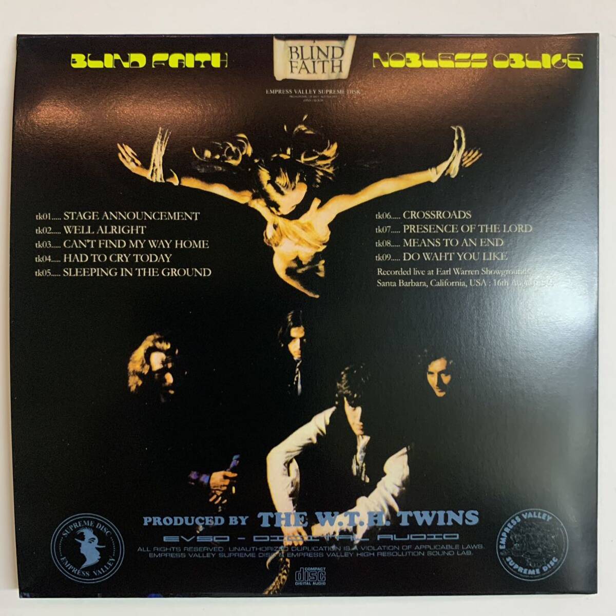 BLIND FAITH / NOBLESS OBLIGE (1CD) Empress Valley