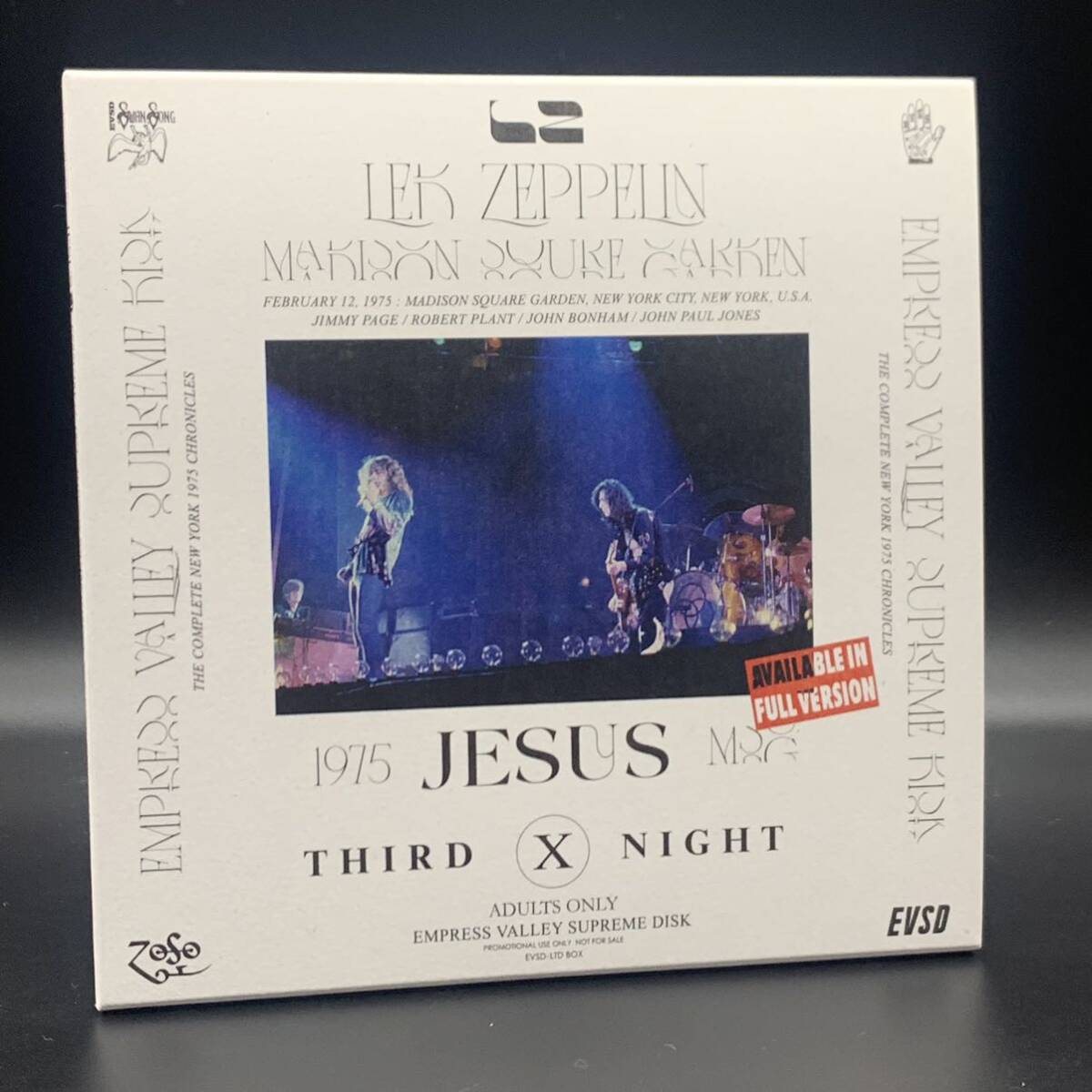 LED ZEPPELIN / JESUCRISTO SUPERSTAR 1975 MSG Arties Recording Empress Valley CAJA DE 9 CD