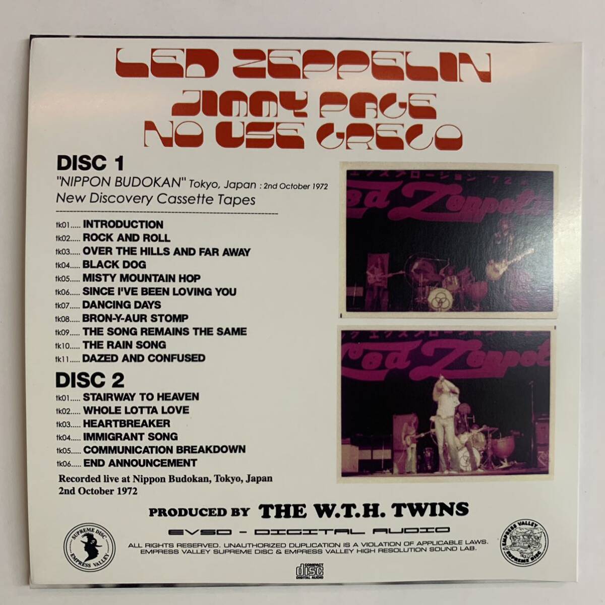 LED ZEPPELIN / JIMMY PAGE NO USE GRECO (2CD)