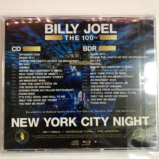 BILLY JOEL / NOCHE DE NUEVA YORK NÚMERO 100 (1 CD + 1 BDR)