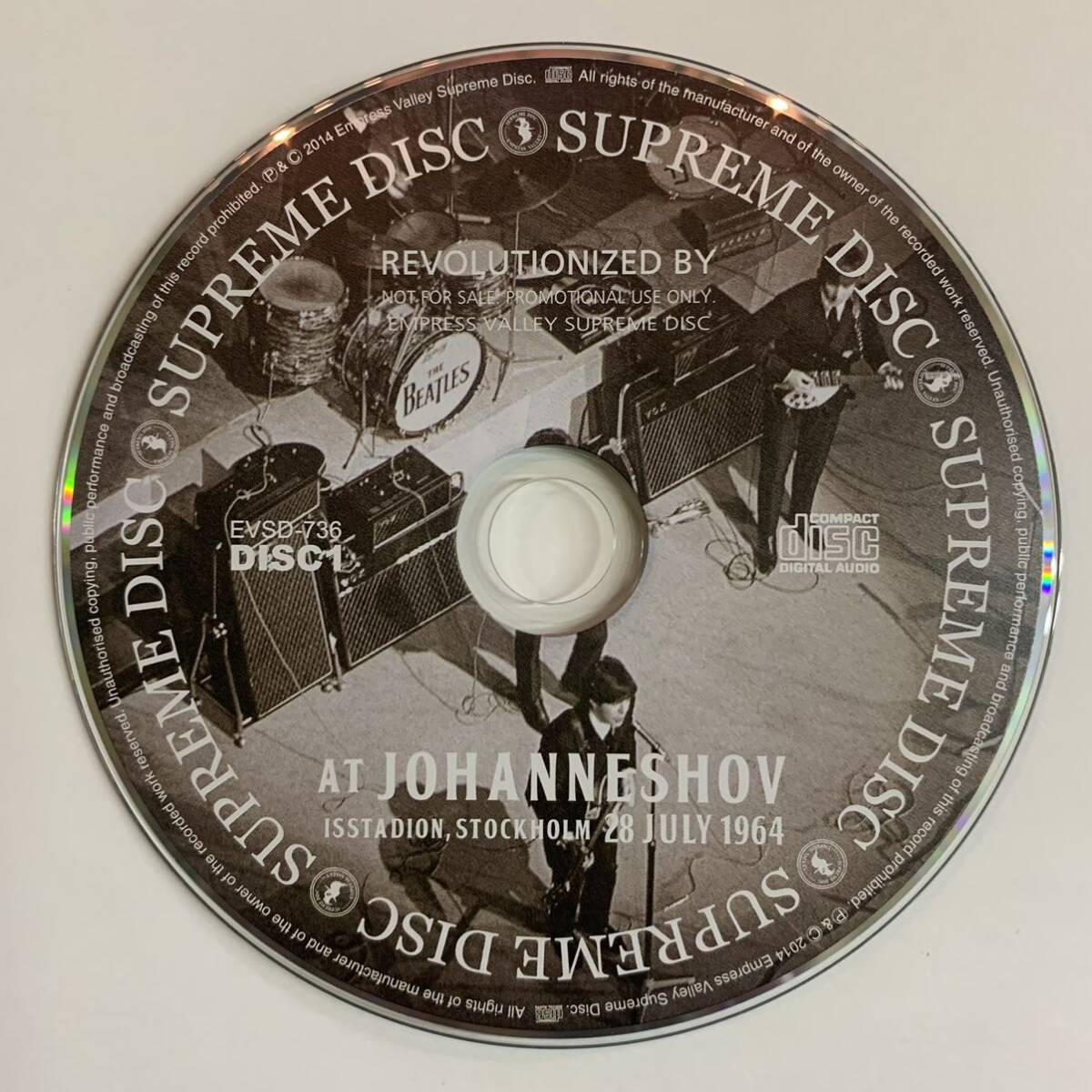 THE BEATLES / AT JOHANNESHOV Recorded live at Johanneshov, Istadion, Stockholm 28th July 1964 (1CD)