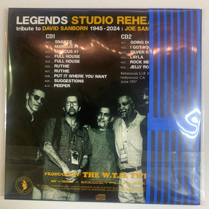 LEGENDS / STUDIO REHERSALS (2CD) Los Angeles 1997 David Sanborn