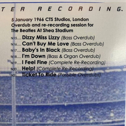 THE BEATLES / SHEA! “The Complete Unadulterated Shea Stadium Soundboard Recording” (1CD)