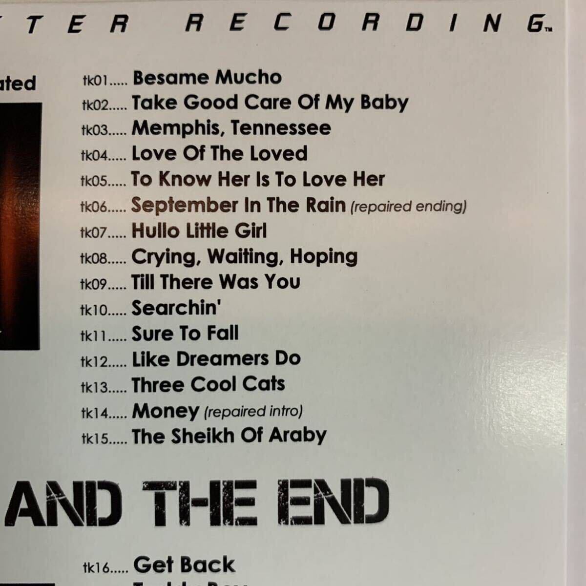 THE BEATLES / BEGINNING AND THE END (1CD)