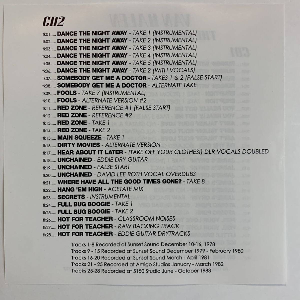 VAN HALEN / LA ERUPCIÓN INICIAL 2 (2 CD)