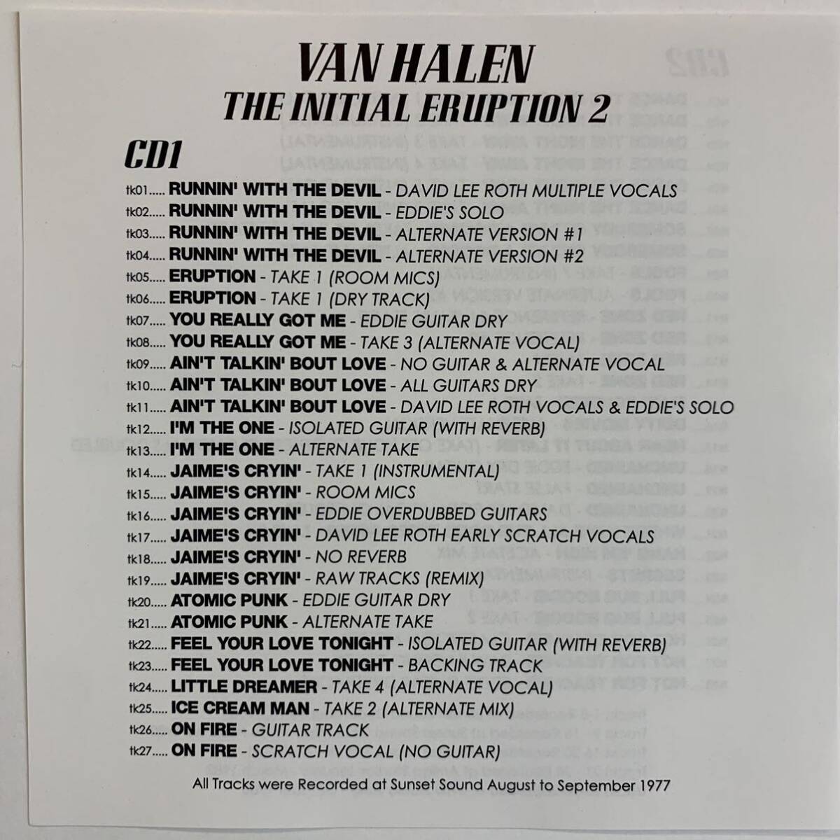 VAN HALEN / LA ERUPCIÓN INICIAL 2 (2 CD)