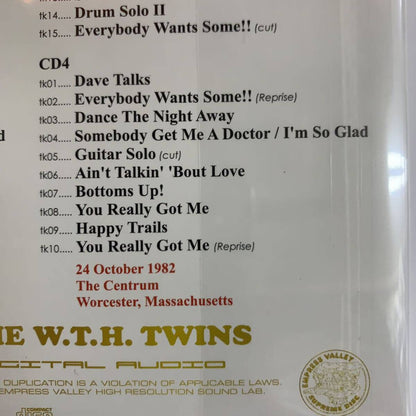 VAN HALEN / NOCHE DE WORCHESTER (4CD) Empress Valley