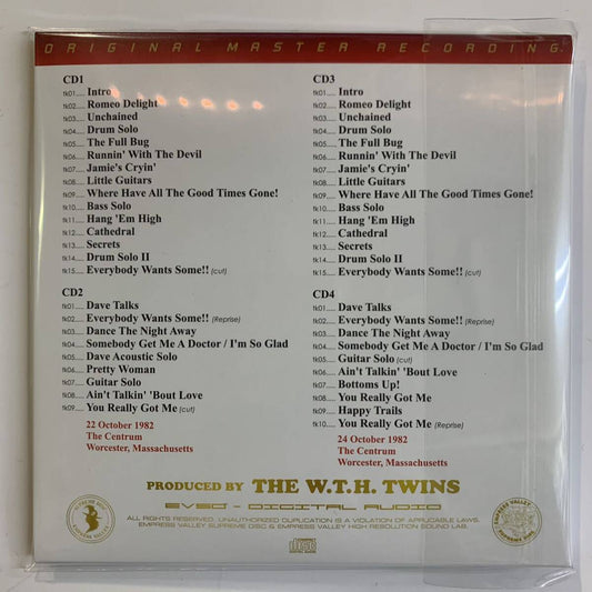 VAN HALEN / NOCHE DE WORCHESTER (4CD) Empress Valley