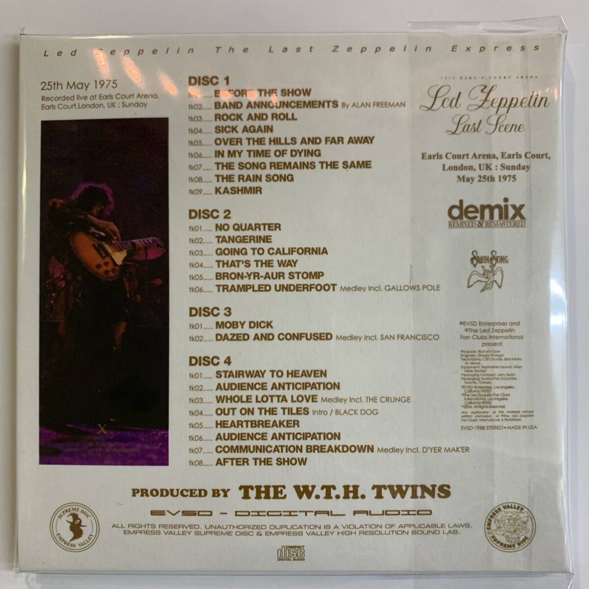 LED ZEPPELIN / LA ÚLTIMA ESCENA Caja de 8 CD Empress Valley