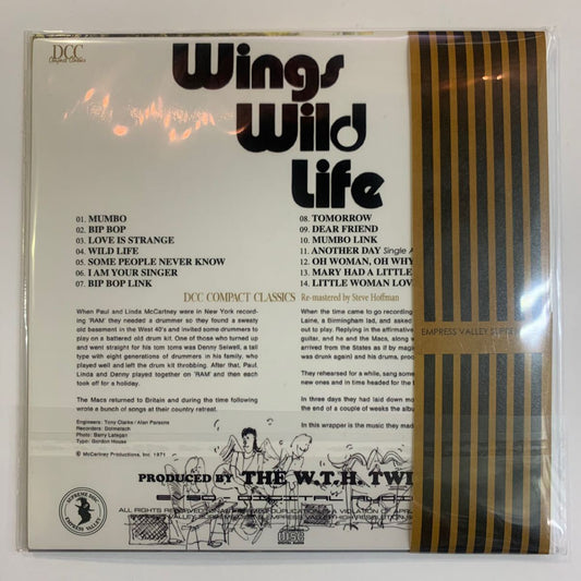 Paul McCartney & WINGS / WILD LIFE DCC COMPACT CLASSICS rimasterizzati da Steve Hoffman (1CD)