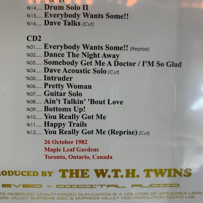 VAN HALEN / TORONTO NIGHT (2 CD) Empress Valley