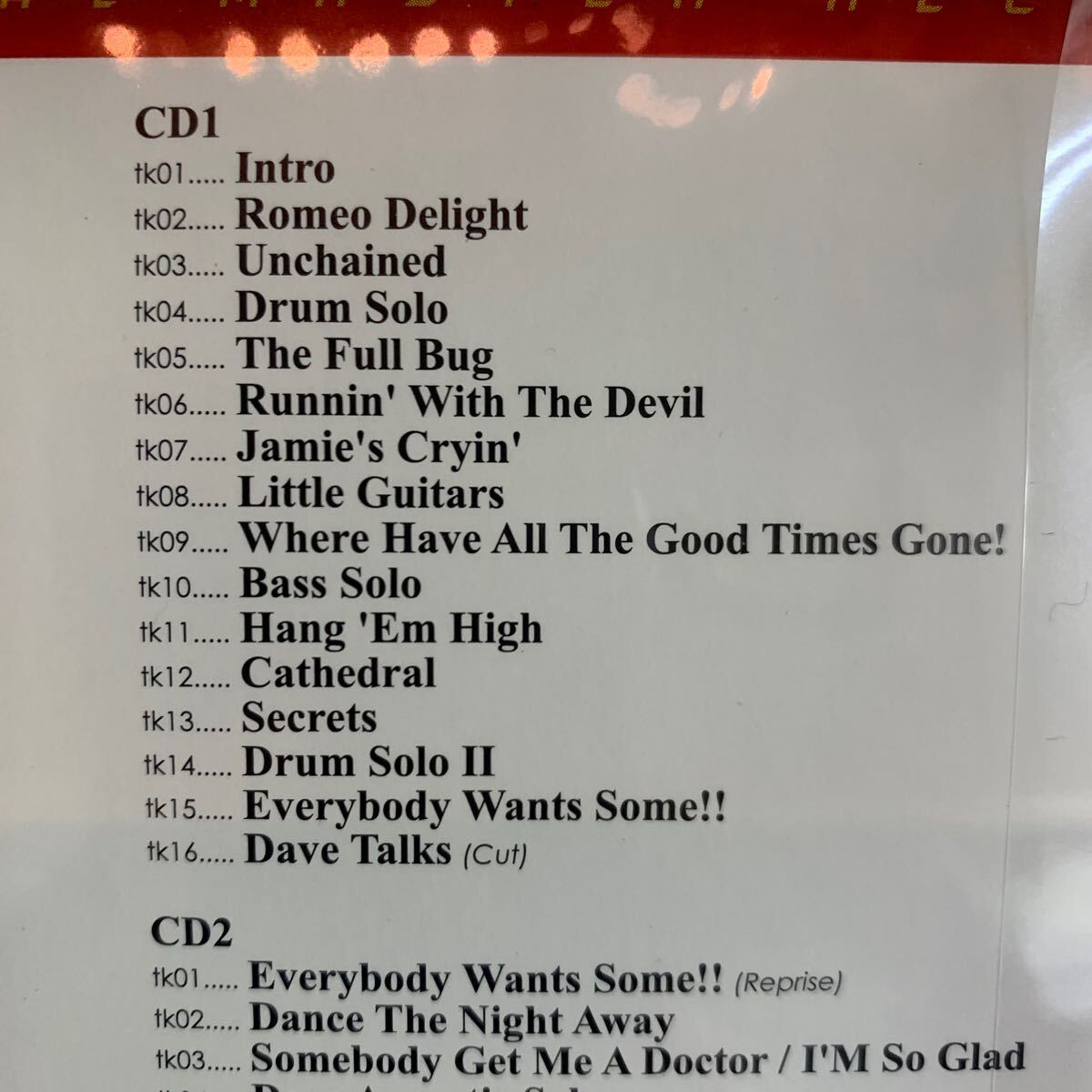 VAN HALEN / TORONTO NIGHT (2 CD) Empress Valley