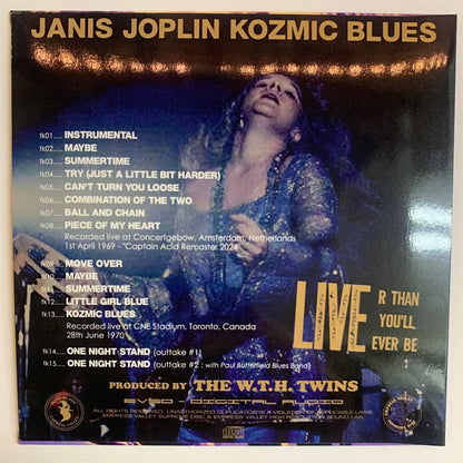 JANIS JOPLIN / KOZMIC BLUES Liver Than You’ll Ever Be Promo Limited Version (1CD)
