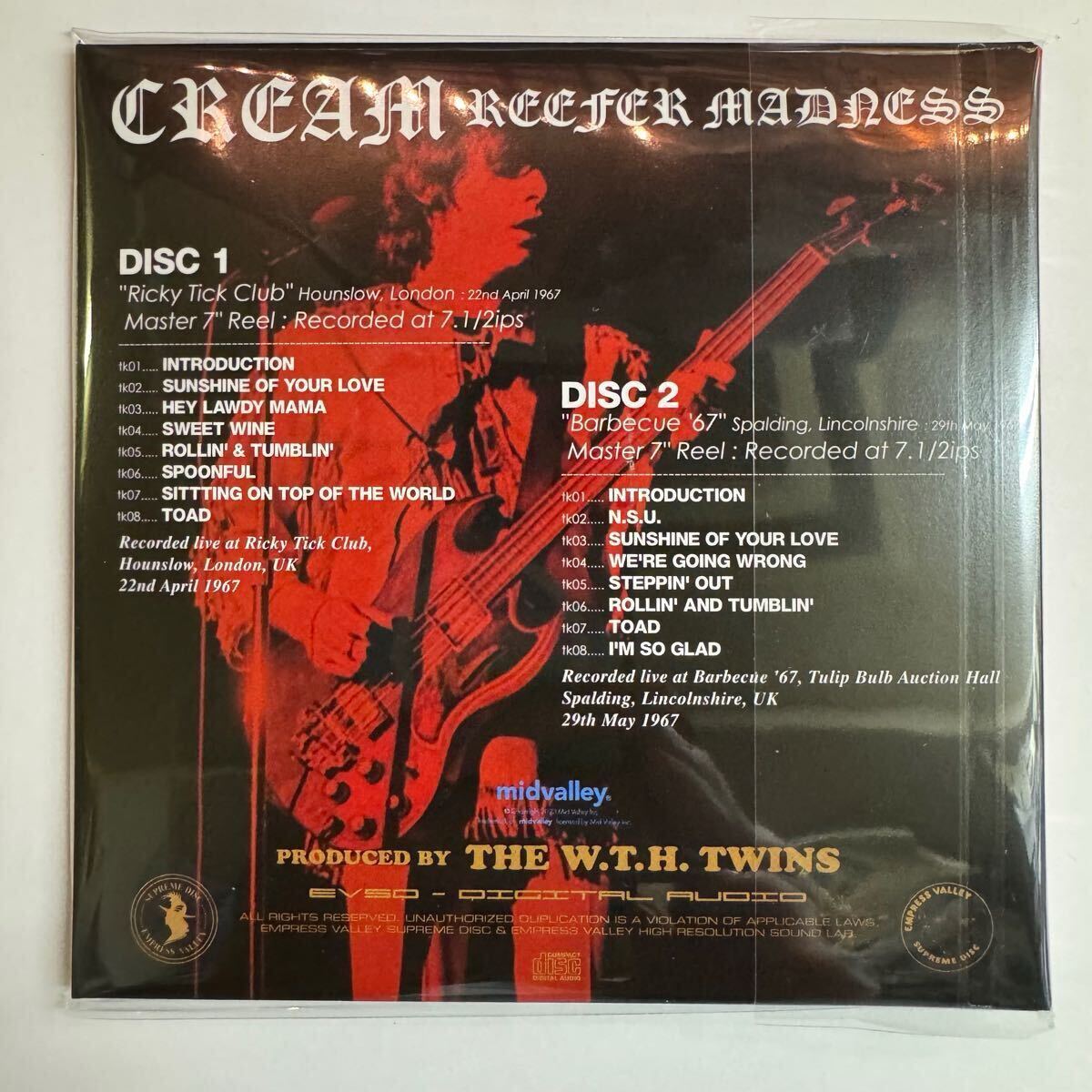 CREAM / REFFER MADNESS (2CD) Empress Valley