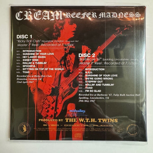 CREAM / REFFER MADNESS (2CD) Empress Valley