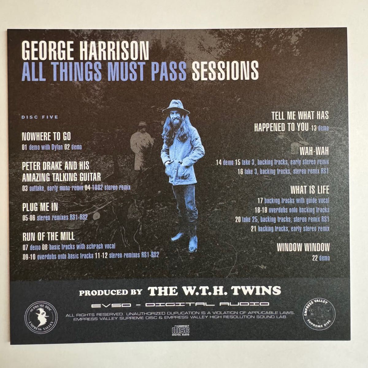 GEORGE HARRISON / ALL THINGS MUST PASS SESSIONS capitán ácido remasterizado (5 CD)