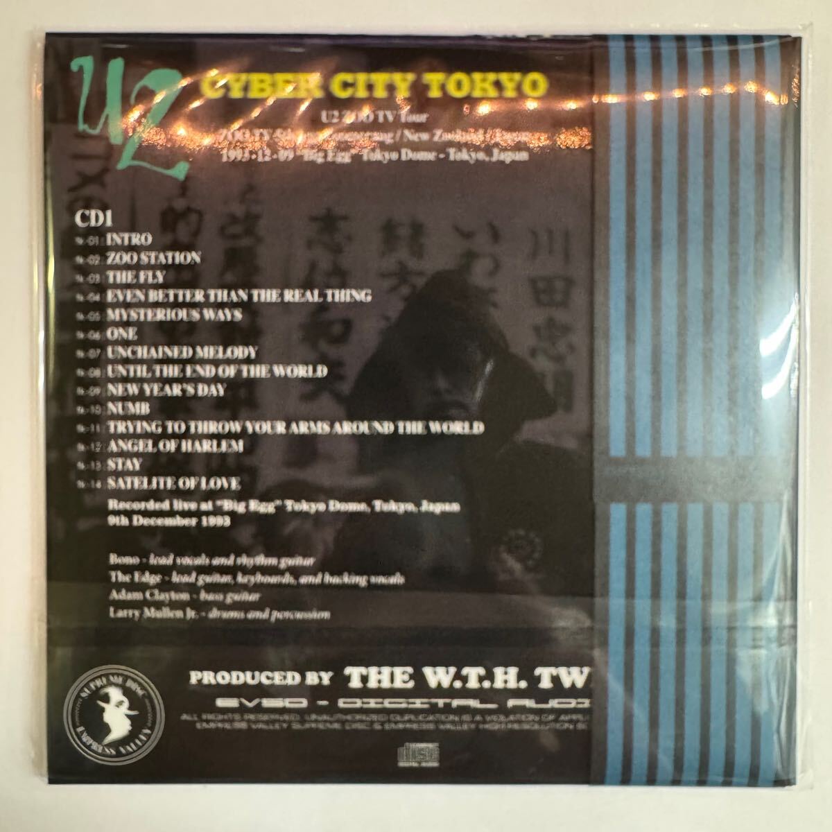 U2 / BLUE TAHITI BOX Ame No Shinjuku Kabukicyo Empress Valley 4CD Cyber ​​City Tokio