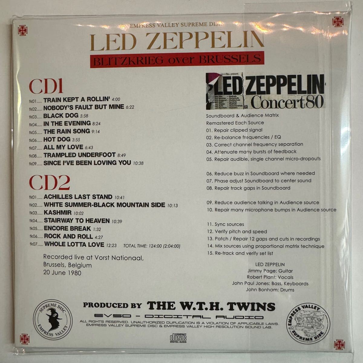 LED ZEPPELIN / BLITZKRIEG OVER BRUSSELS (2CD)