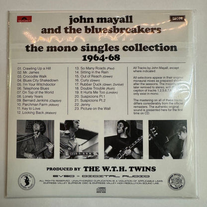JOHN MAYALL AND THE BLUESBREAKERS / THE MONO SINGLES COLLECTION 1964-68 (1CD)