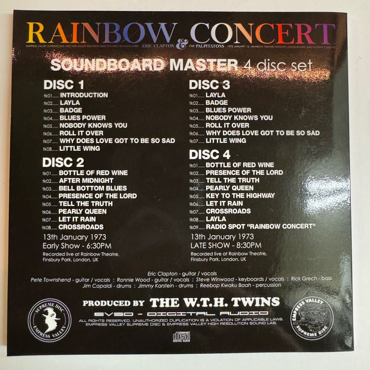 ERIC CLAPTON & THE PALPITATIONS / Rainbow Concert (8CD+BONUS)