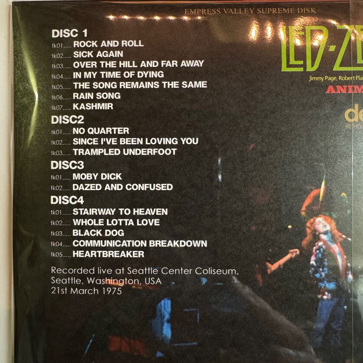 LED ZEPPELIN / ANIMA MUNDI Seattle Demix (4CD)