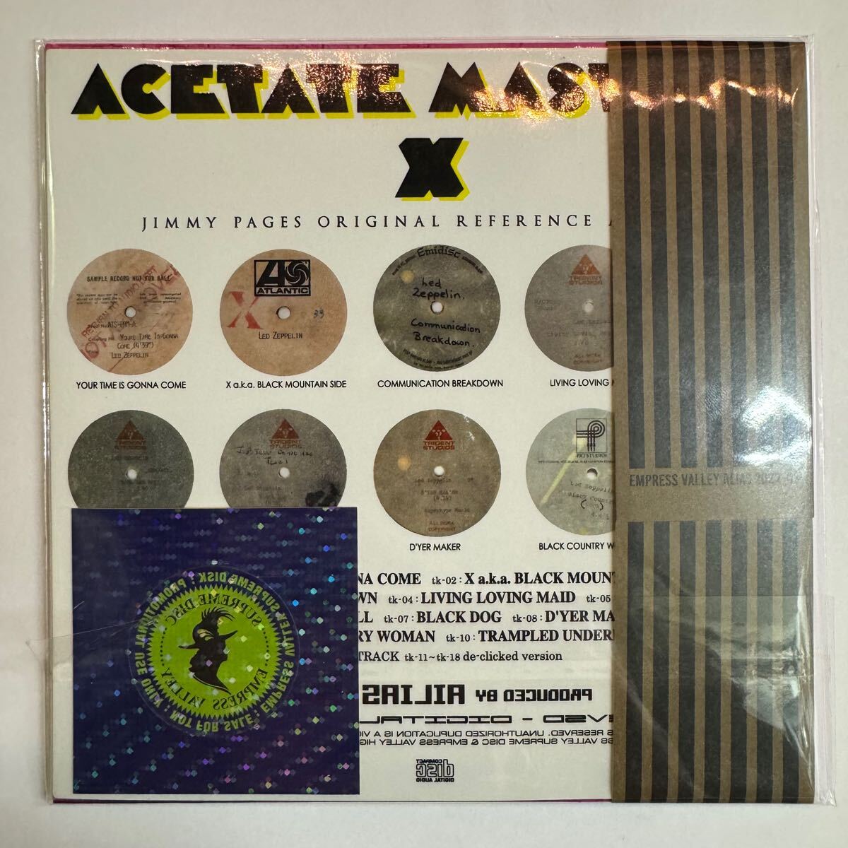 LED ZEPPELIN / X ACETATE MASTERS (1CD) Empress Valley