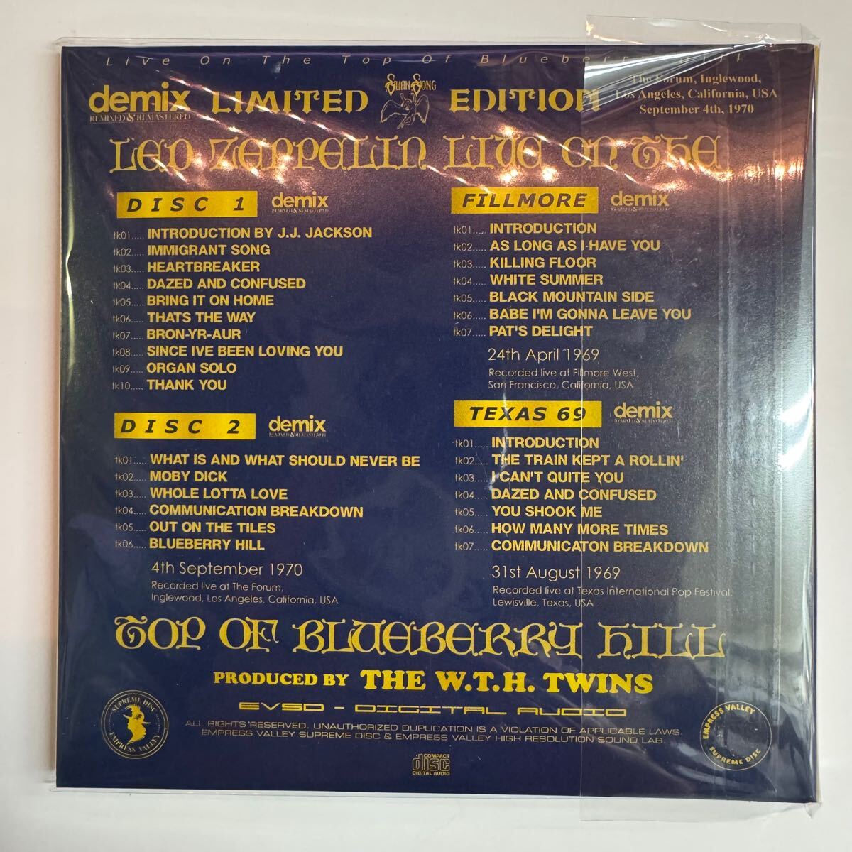 LED ZEPPELIN / EN VIVO EN LA CIMA DE BLUEBERRY HILL (7 CD)