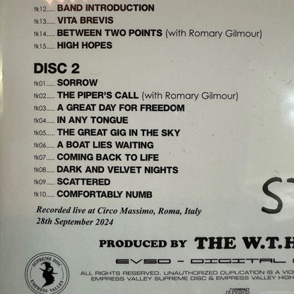 DAVID GILMOUR / ROME 2024 SECOND NIGHT (2CD)