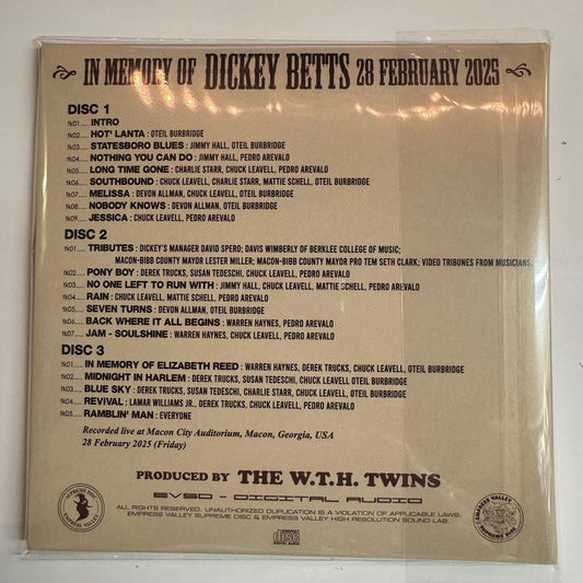 VA / EN MEMORIA DE DICKEY BETTS (3 CD)