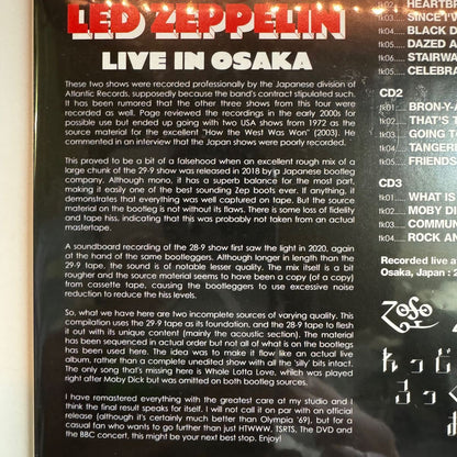LED ZEPPELIN / JIRAIYA BOX LIVE IN OSAKA 1971 (3CD)