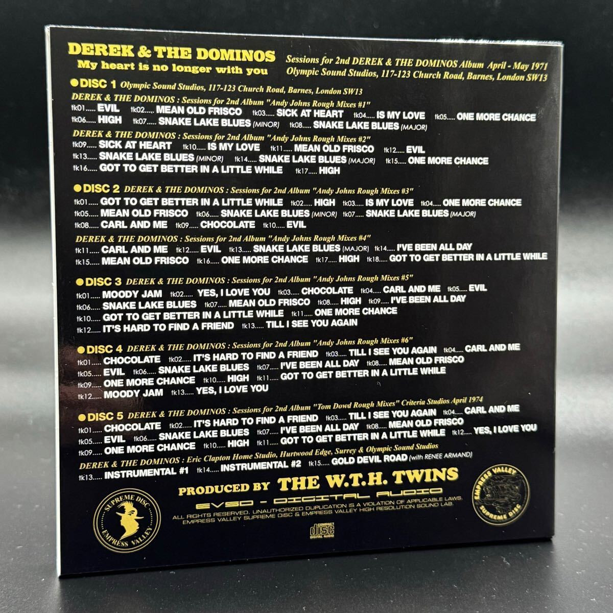 DEREK AND THE DOMINOS / MY HEART IS NO LONGER WITH YOU (10CD BOX COMPLETE SET)