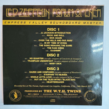 LED ZEPPELIN / FORUM OPENER SPECIAL BOX (12CD BOX) 1975 LA Forum 1st Night 4 ver. Pro Use Only Box Set!
