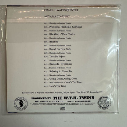 CHARLIE WATTS QUINTET / AOYAMA CONCERT (1CD)