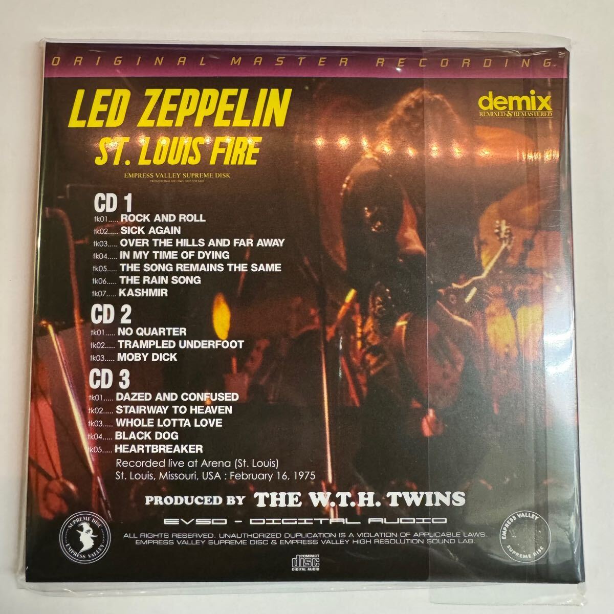 LED ZEPPELIN / ST. LOUIS FIRE (3CD) demix Empress Valley