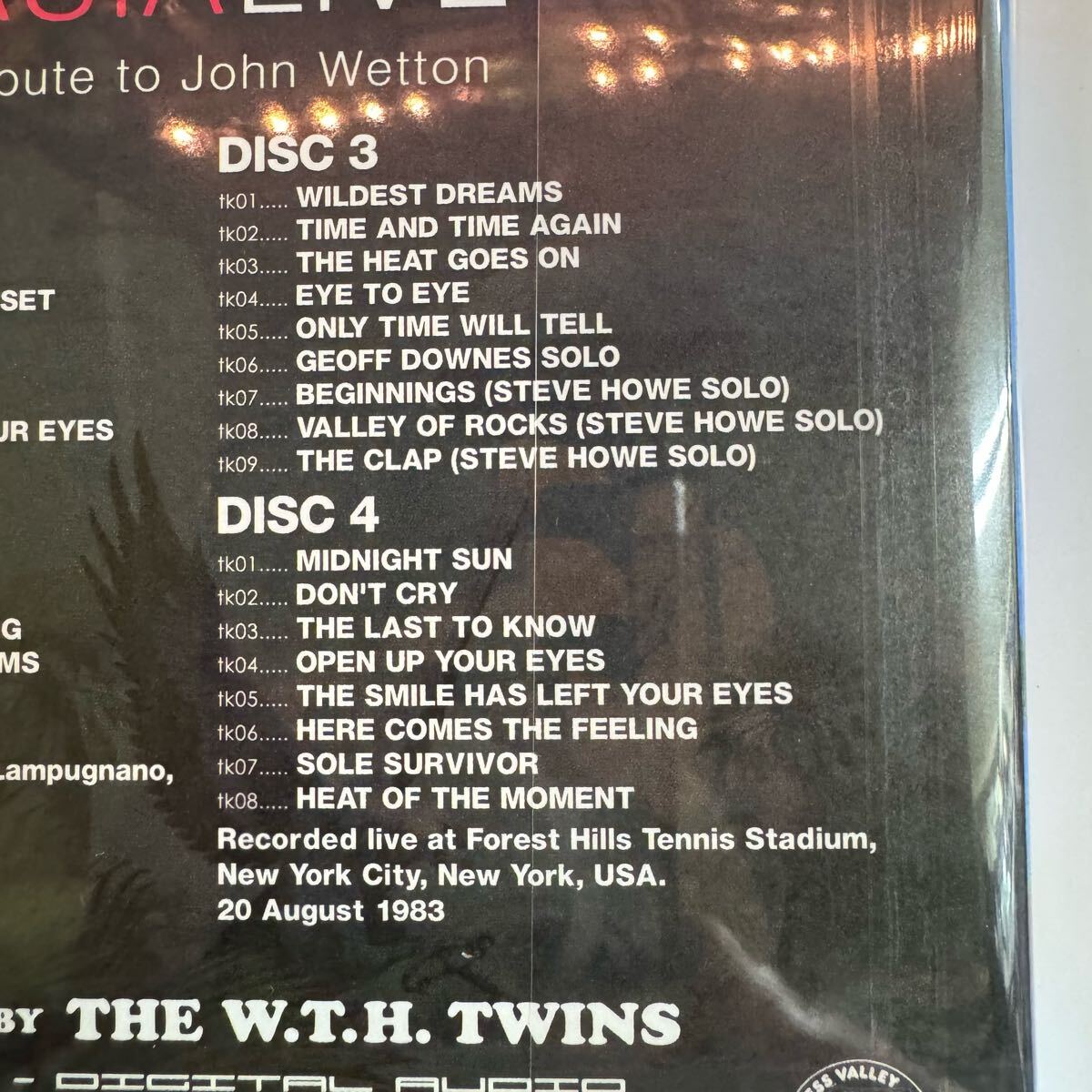 ASIA / FOREVER JW Asia Live (4CD)