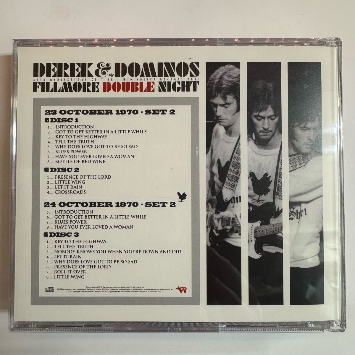 DETEK AND THE DOMINOS / FILLMORE DOUBLE NIGHT (3CD with Booklet)