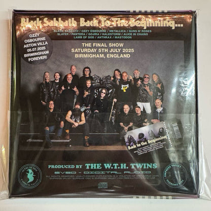 BLACK SABBATH / LA ÚLTIMA CENA Back To The Beginning Last Show Stereo Soundboard 6 CD Insignias de botón Caja limitada