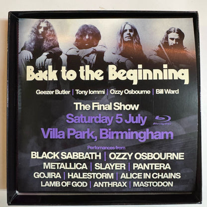 BLACK SABBATH / LA ÚLTIMA CENA Back To The Beginning Last Show Stereo Soundboard 6 CD Insignias de botón Caja limitada