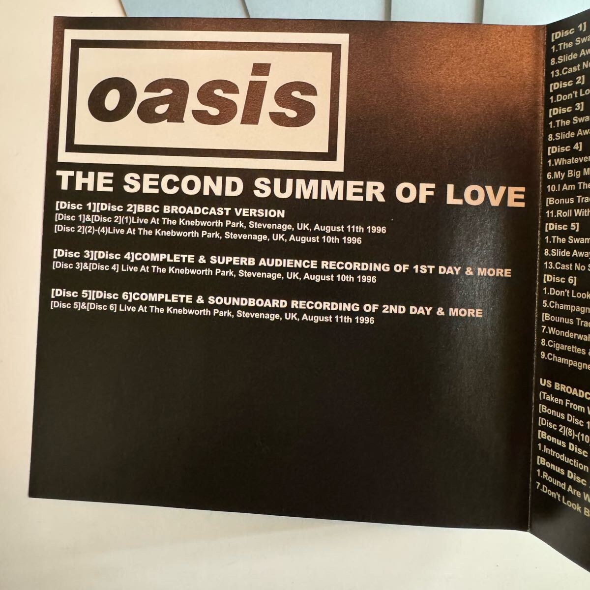 OASIS / THE SECOND SUMMER OF LOVE (6CD BOX)