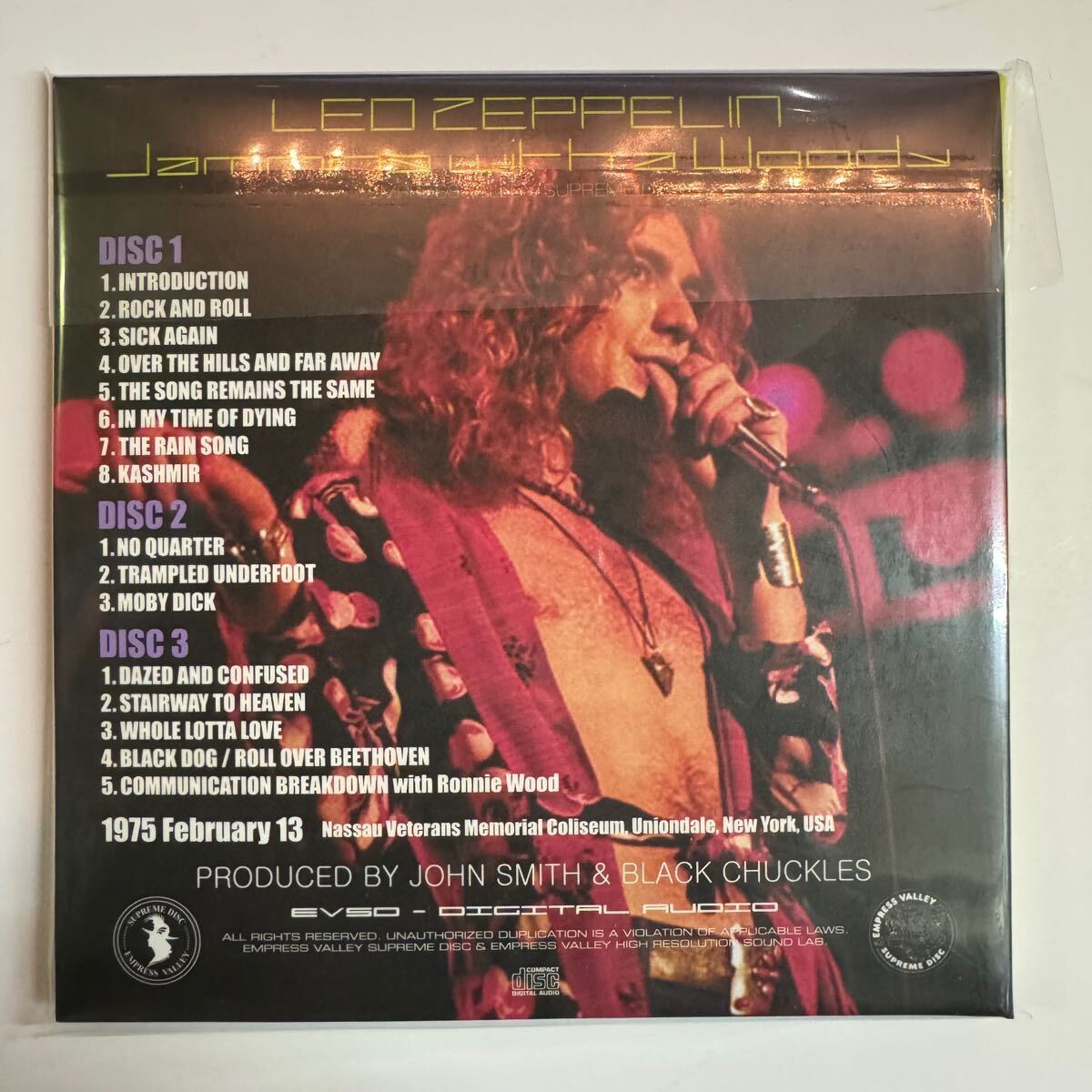 Led Zeppelin / Jamming With A Woody 1975 Soundboard 3CD 16 Tracks Empress Valley