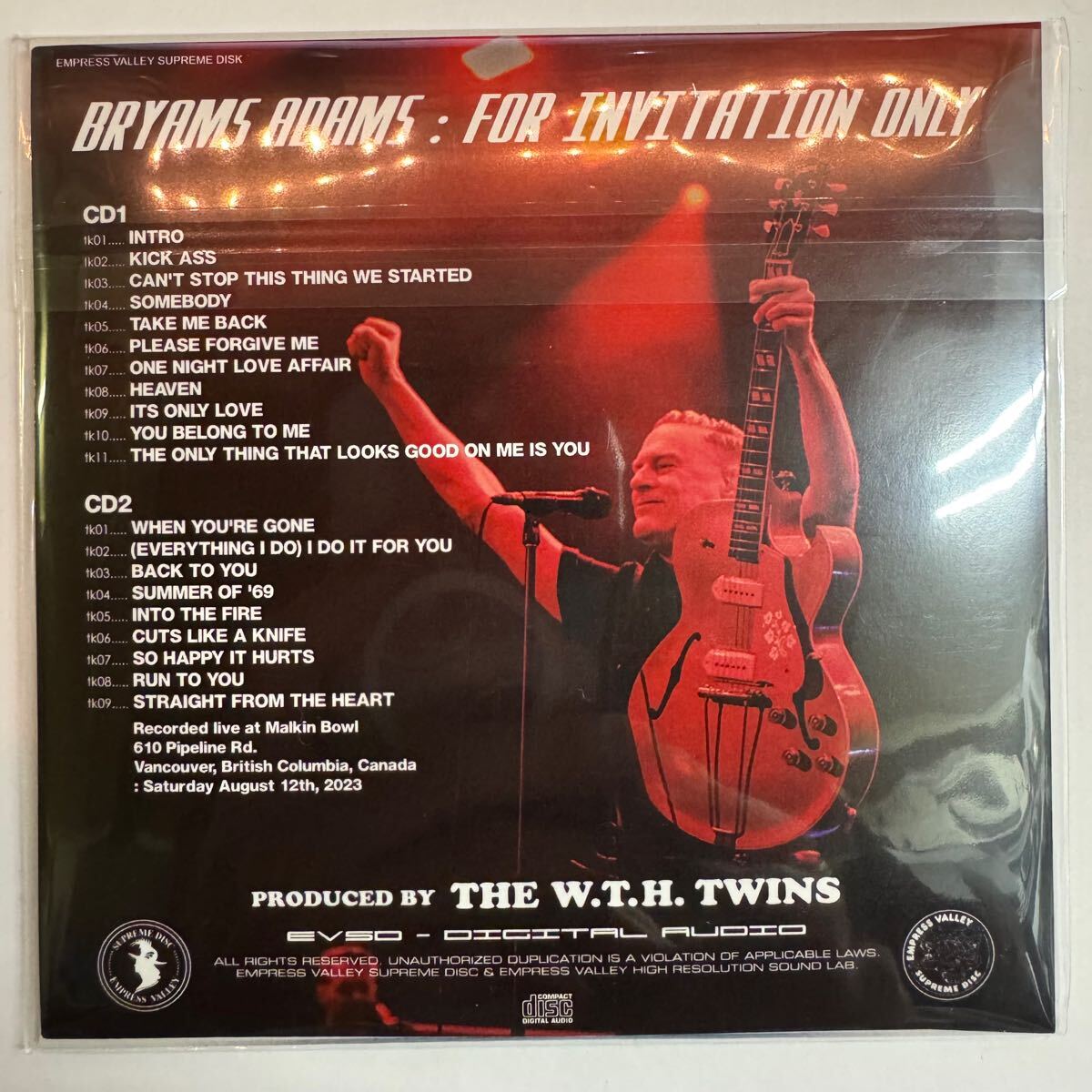 BRYAN ADAMS / FOR INVITATION ONLY (2CD)