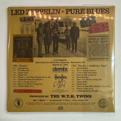LED ZEPPELIN / Pb DEMIX (2CD + Photo Book) Pure Blues Vancouver in 1970