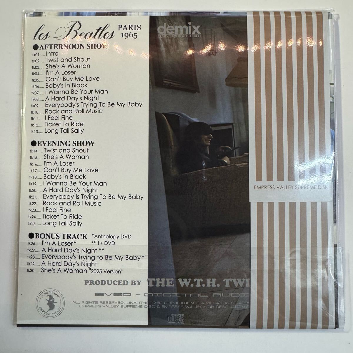 THE BEATLES / les Beatles au George V (1CD) 1965 Paris SOUNDBOARD DEMIX Empress Valley New