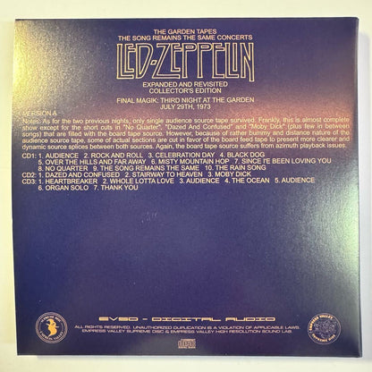 LED ZEPPELIN / THE GARDEN TAPES (18CD BOX SET) Limited reproduction Crazy Live Complete Edition Empress Valley New